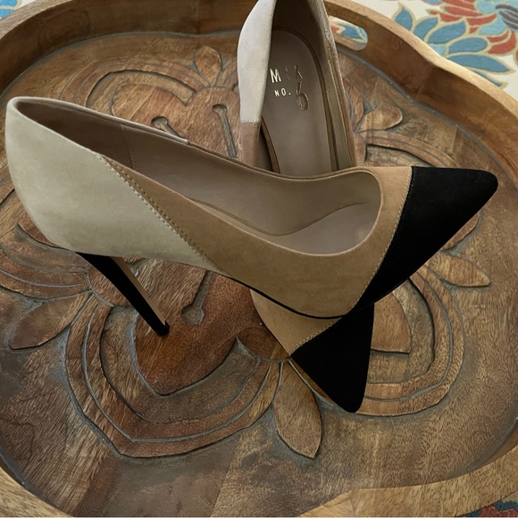 Suede multi color Fall pump - Picture 3 of 5